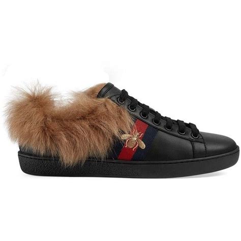 gucci sneakers fur lined collar|Gucci women sneakers 2021.